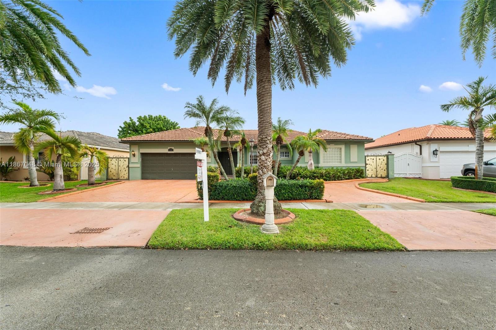 Beautiful 3 bedrooms 2 bathrooms one story home located in the prestigious area of Miami lakes with NO HOA
One of the few models with a lot size of 8,812sq ft and a pool Zoned for top-rated schools and located near I-75 expressway.
Call or text listing agent for showing instructions or any question.
