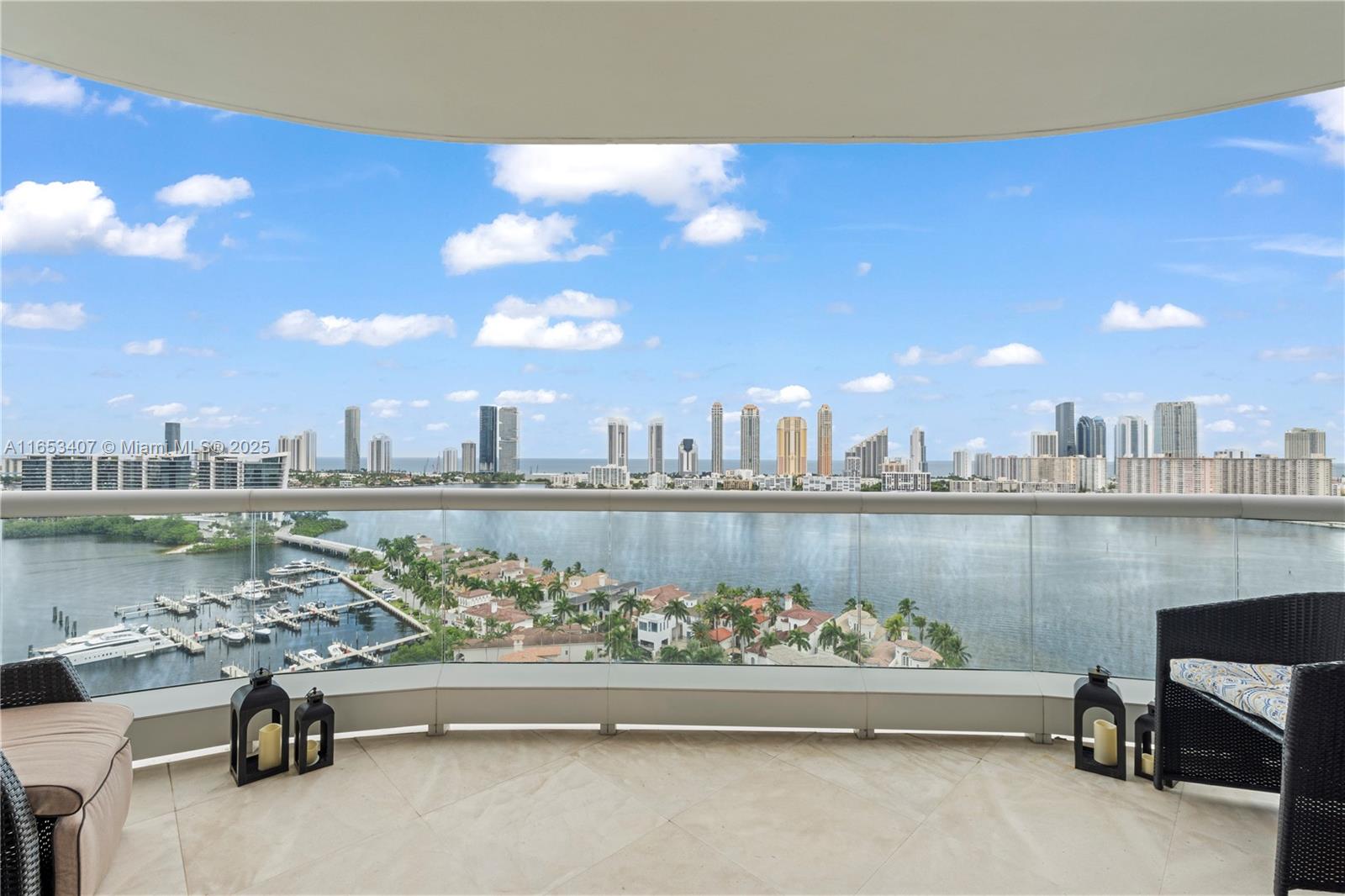 Gorgeous Waterview from each balcony and each room! Private foyer and elevator! Beautiful, large unit 3 Bed/2.5 Baths luxurious property. Marble and wood floors, European designed open kitchen with new appliances! Exclusive BELLE MARE of WILLIAMS ISLAND offering business center, concierge, grand party room, valet, movie theater, 3 restaurants, spa, tennis courts, 2 bars, an amazing gym and pool, playground, courtesy bus, and marina with dock and boat rentals! Must see! Price to sale!