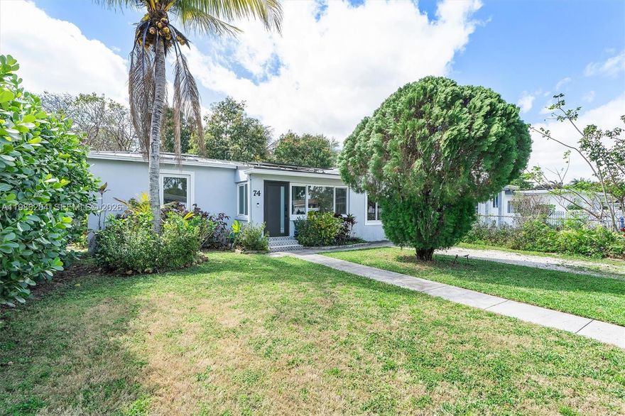 Charming and move-in ready, this North Miami gem is the perfect starter home! Thoughtfully updated throughout, the property features a durable metal roof installed in 2017, along with solar panels for added energy efficiency and long-term savings. Inside, you’ll find a refreshed interior that blends comfort with modern touches.

Step outside to a spacious backyard filled with mature fruit trees—your own private tropical retreat with plenty of room to entertain, garden, or even expand. Ideally located just minutes from Barry University, and close to major highways, shopping, and dining, this home offers both convenience and charm. A fantastic opportunity to own in a growing North Miami neighborhood!