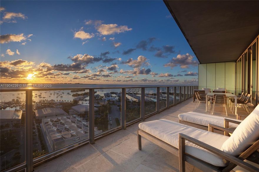 Grove at Grand Bay isn’t just a residence—it’s a sculptural landmark that reshaped the Coconut Grove skyline. Designed by visionary architect Bjarke Ingels, this boutique building is known for its striking architecture, white-glove service, and expansive residences
Occupying the northeast corner of the South Tower, this 4-bedroom, 4-bath residence spans 4,933 square feet with unobstructed views of Biscayne Bay and the city through 12-foot, floor-to-ceiling impact windows. The open layout is designed for art, light, and life—perfect for displaying collections or entertaining on a grand scale. Enjoy Miami's best lifestyle with walkability to 5 star restaurants and vibrant center of the Grove, parks, and marina. Minutes from Miami airport and Brickell city center.