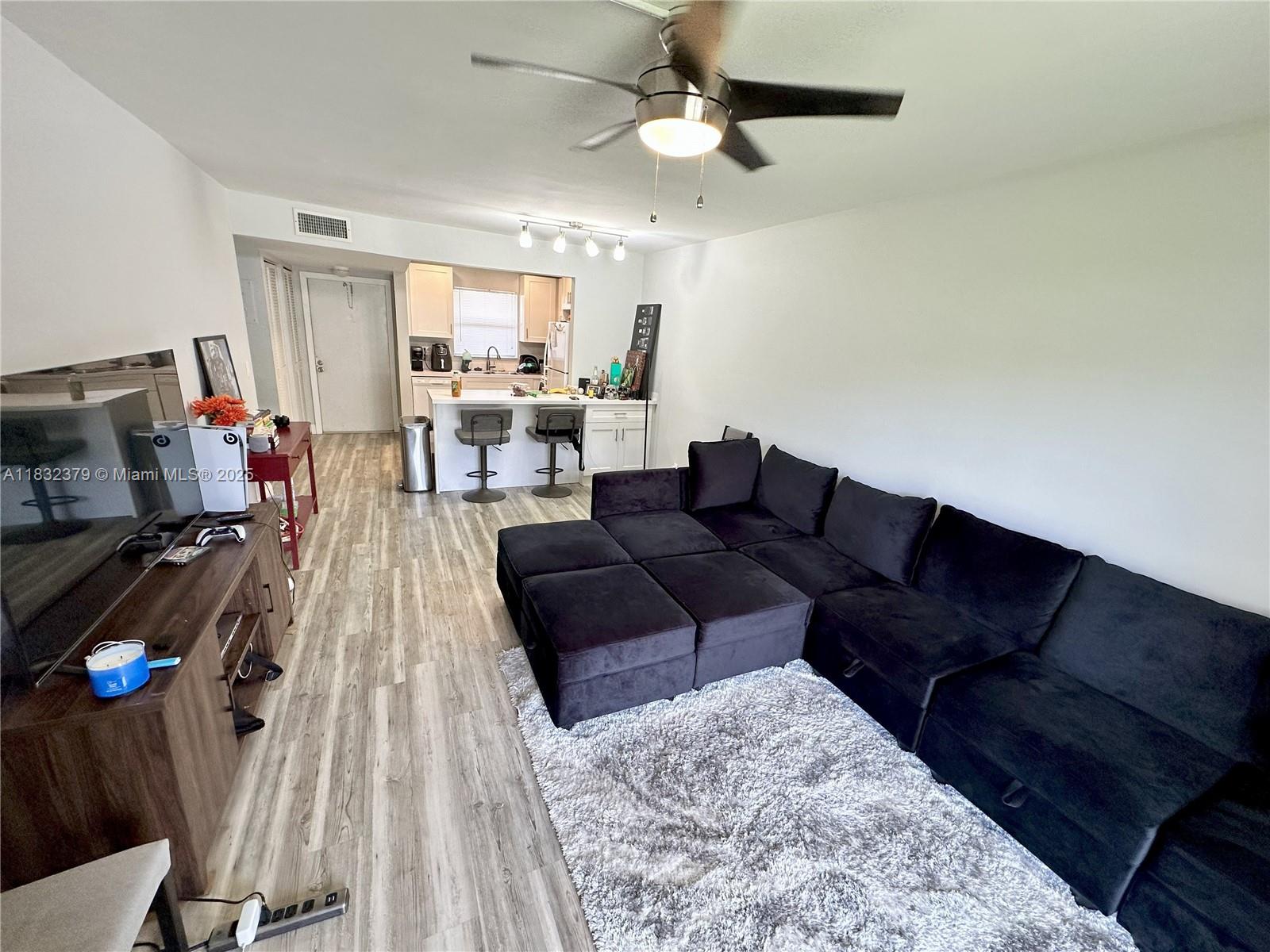 Upgraded & spacious 1 bedroom 1 bathroom featuring an open kitchen concept with breakfast bar and an inviting pool view from the covered porch, walk in closet, in unit storage.
Resort style community, laundry facilities on site. Conveniently close to I-95 and Delray downtown.
Water is included; small pets are allowed.
Do not miss out on this opportunity!