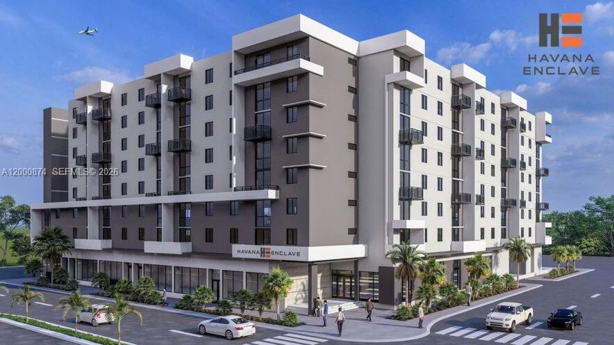 Havana Enclave is an eight-story, 179-unit new construction condominium in Little Havana, offering stylish studios, one and two bedroom residences with functional layouts, floor-to-ceiling windows, stainless steel appliances, granite countertops, durable flooring, walk-in closets, stackable washer/dryer, and pre-wired internet and cable. The community provides resort-style amenities, including a pool deck with cabanas, fitness center, resident lounge, game room, concierge, pet washing station, EV charging stations, secure parking, and storage options. Ideally located in the vibrant heart of Little Havana, residents enjoy the energy of Miami living with easy access to the city’s culture, dining, and nightlife, while also benefiting from a central location that offers quick connections to other neighborhoods and cities.
