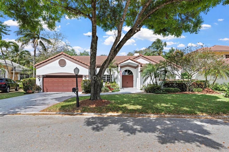 Gorgeous 4/2.5 pool home in the highly sought after Rock Creek neighborhood! Nestled on a quiet cul-de-sac in the gated East Landing community. Pride of ownership - this pristine home offers the perfect blend of elegance + comfort. Recently remodeled throughout, enjoy a stunning kitchen, volume ceilings, new flooring, marble fireplace + freshly painted! Roof is in great condition! The split master bedroom provides privacy. The beautifully renovated kitchen boasts new cabinets, quartz countertops + new appliances, along with a new w/d. The master bedroom & family room open to a very private backyard oasis with a heated saltwater pool, spa, + new pool pump. Hurricane shutters provide full protection. Located in a top-rated school district, this centrally located home is truly move-in ready!