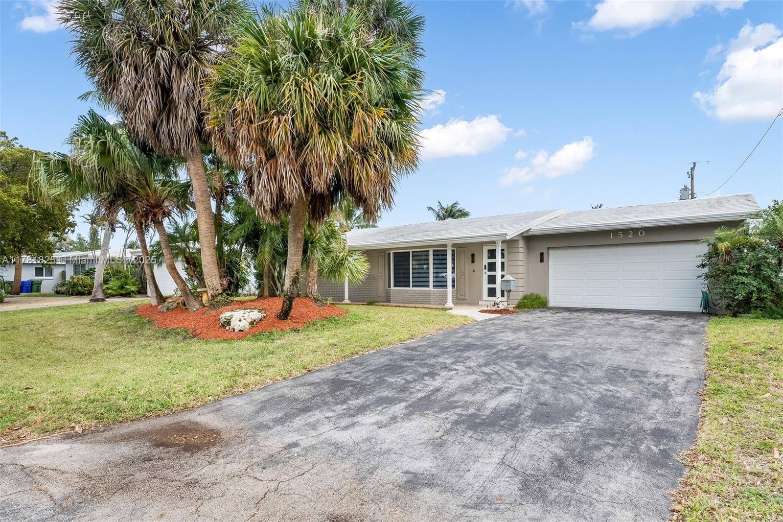 Rental Property at 1520 Ne 52nd St, Fort Lauderdale, Broward County, Florida - Bedrooms: 3 
Bathrooms: 2  - $4,400 MO.