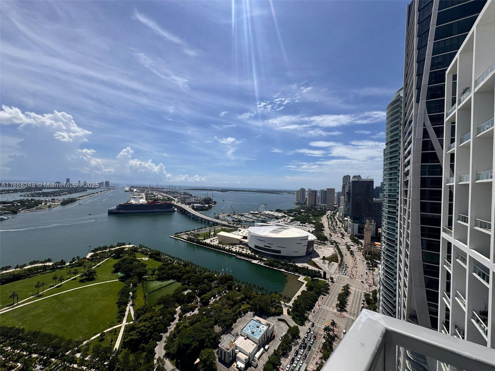 Stunning corner residence at Marquis Condominium in the heart of Downtown Miami, offering breathtaking bay and city views from every room.
This spacious 3-beds, 2.5 baths unit features floor-to-ceiling impact windows, abundant natural light, a private foyer entrance, and an open-concept layout designed for modern luxury living. The kitchen and bathrooms have been recently remodeled to the highest standards. The gourmet kitchen is equipped with high-end Viking appliances, while the expansive terrace, motorized shades, and blackout curtains.
Resort-style amenities include 24-hour concierge, a fitness center overlooking Biscayne Bay, full-service spa with sauna and steam rooms, towel service at the pool deck, juice/snack bar, valet, and secure self-parking. Easy to show!