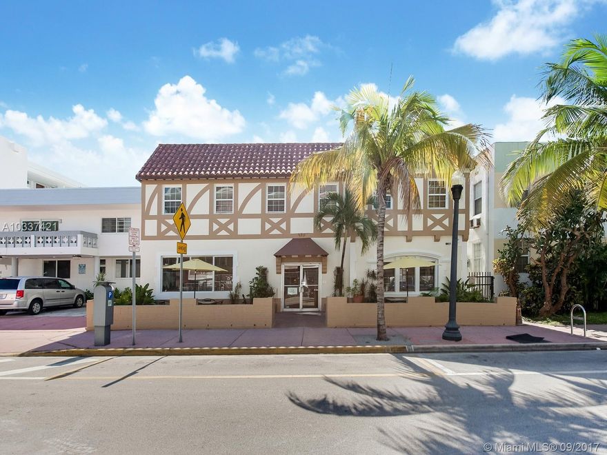 Rare hospitality offering in prime South of Fifth enclave, one block from the ocean in South Beach. This stylish and warm, 8,766 SqFt, two-story, 26 room hostel includes all new flooring, upgraded en-suite bathrooms, on site laundry, over-sized lobby, common area kitchen, freshly painted exterior and recently completed 40 year re-certification. Operating as Jazz on South Beach Hostel, the property currently holds 196 beds with potential capacity to increase to 218 beds. Feasibility study done for 3rd floor addition  & new owner can activate lobby with liquor license/ food and beverage. Steps to the best restaurants, nightlife, and retail; this property is central to the fashion, art, and culture that is Miami Beach.