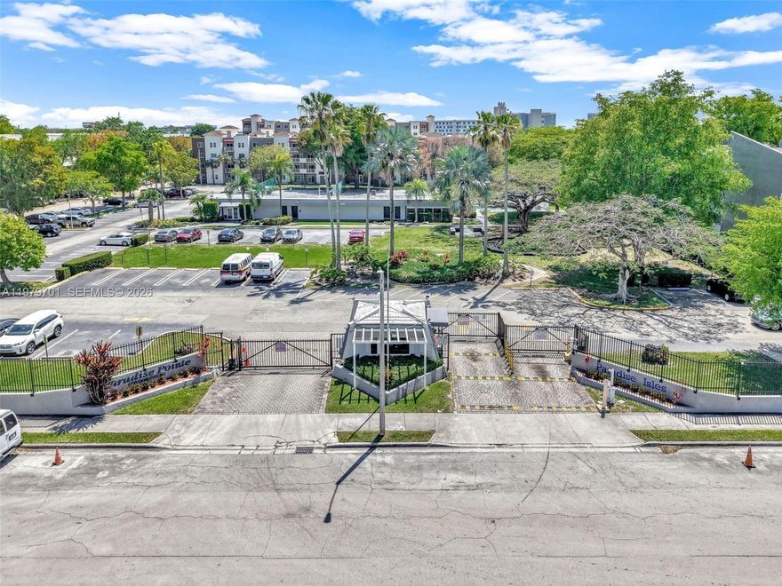 Investment Unit Available NOW with tenants through July 31, 2026.  Unit has a balcony and in-unit washer/dryers. 2 bedroom/2 full baths (primary with shower, secondary with bathtub). Gated condominium complex with security patrol is located at the end of a cul-de-sac in a growing area. Easy to rent. Complex has a pool, guardhouse entry, mini market, laundry facilities, children's playground. 1 assigned parking spot with the unit and guest parking on site.Management on site, low maintenance fees.