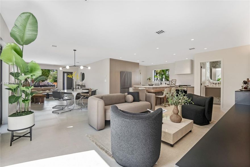 Fully remodeled and move-in ready, this stunning home in the heart of West Miami offers the perfect blend of modern design and quality craftsmanship. Situated on a desirable corner lot, this residence has been completely upgraded with all work completed with permits, giving buyers peace of mind. Featuring 4 bedrooms and 2.5 bathrooms, the home boasts a bright open-concept layout with a spacious living area that flows seamlessly into a large, custom-designed kitchen, ideal for both everyday living and entertaining. Every detail has been thoughtfully curated with high-end, custom finishes throughout. Major upgrades include a brand-new metal roof, new electrical, plumbing, A/C system, and water heater, ensuring long-term durability and efficiency. The exterior is just as impressive, offering a new circular driveway, 1-car garage, and a fully fenced yard with ample space to add a pool and create your own private outdoor oasis. Located in an excellent West Miami neighborhood, close to top dining, shopping, and major highways, this turnkey property is a rare opportunity you don’t want to​​‌​​​​‌​‌​​​‌‌​​​‌‌‌​​‌​​‌‌​​​​ miss!