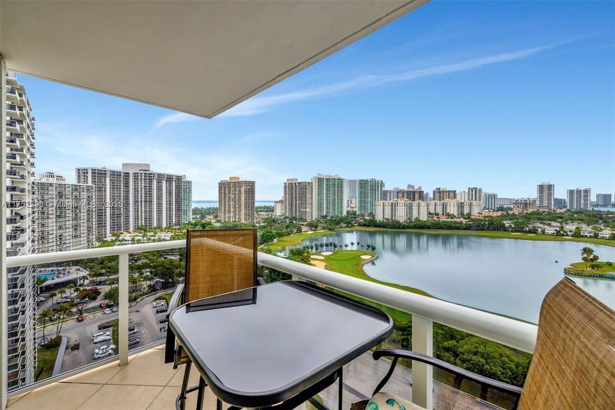 This stunning condominium offers an unbeatable location, providing serene and breathtaking views of the Turnberry Golf Course and water views. The residence features two spacious primary bedrooms, beautifully appointed and a stylish, well-equipped, open kitchen that perfectly blends comfort and elegance.

Residents enjoy easy access to Aventura Mall, beautiful beaches, and international airports, making this location ideal for both convenience and leisure.

The community offers a range of amenities, including a pool, fitness center, game room, and BBQ area with scenic views overlooking the canal.