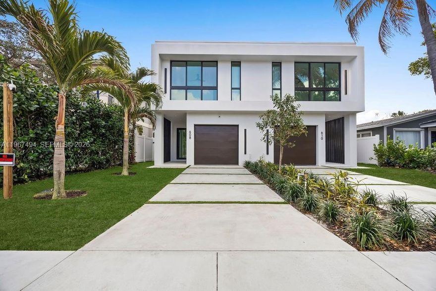 MODERN LUXURY LIVING!! A true Fort Lauderdale experience. Ideally located minutes from Las Olas Boulevard, the Beach and Downtown Fort Lauderdale , in an area perfect for families and Coastal Living. 
Modern Townhouse build with reinforced concrete structure and high-quality finishes, designed for durability and effortless contemporary living. Features 2 master suites plus 2 additional  bedrooms , 1 full bath and half bath. Independent A/C controls for upper and lower levels. Impact-resistant Low-E windows provide natural light and energy efficiency. Smart Hub technology and LED lighting throughout .European-inspired designed kitchen, bathroom finishes and refined vanities. Entertaining ready layout with full bar area and dedicated wine space. Enjoy your private pool and BBQ area , Spanish tile , concrete driveway with turf details and spacious master balconies that enhace the indoor-outdoor Lifestyle. 1 covered garage space plus 2 additional parking spaces. Contemporary design , low maintenance . Where construction quality meets lifestyle value.
EXCELLENT INVESTMENT OPPORTUNITY!!! with strong rental potential. NO HOA, offering maximum flexibility and no restrictions. Where construction quality meets lifestyle value.