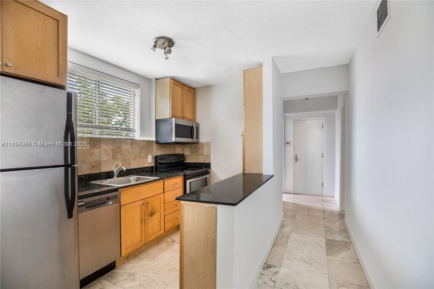 Discover this beautifully maintained 2-bedroom, 1-bathroom condo ideally located just minutes from the heart of Brickell and Downtown Miami. Situated on the second floor with no upstairs neighbors, this spacious unit offers a large kitchen, dedicated dining area, washer/dryer in unit, and upgraded appliances. Enjoy convenient access to major highways, shops, and supermarkets. Perfect for both end users and investors.
