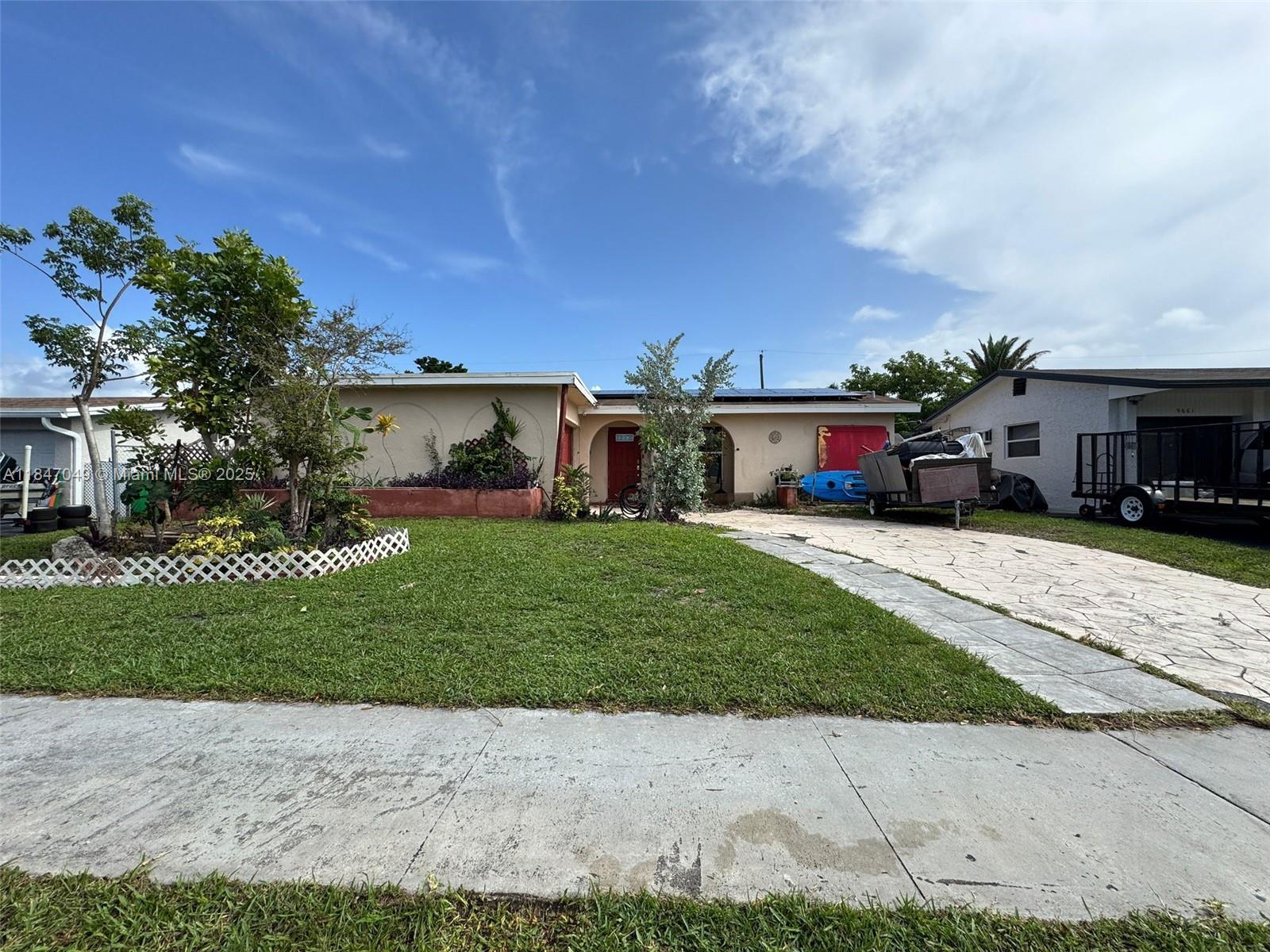 Single Family House – 2 bed, 2 bath residence with a 1-car garage in one of Sunrise’s prime neighborhoods. Featuring a shingle roof (approx 20 years old), solar panels installed in 2021, a tankless gas water heater 2024, and some windows has impact windows, this home presents exceptional potential. Ideal for a resourceful buyer ready to enhance its character with a touch of TLC. Priced to reflect the current condition, this property stands as an outstanding opportunity in a sought-after locale with significant upside. location with strong upside!