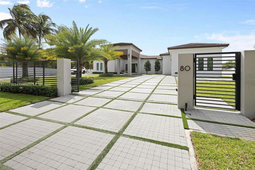 Located in Miami's vibrant center, this exquisite property combines luxury, comfort & convenience. This custom-designed new construction home showcases modern architecture while delivering timeless style. The Home Features 6 bedrooms, 5 full bathrooms & half bathroom, and a 6447 sqft Coverage area over a 35000 square foot lot in the prestigious Belen area. This stunning smart home offers sprawling spaces for family gatherings and entertaining. Enjoy a large, covered patio space, offset with a modern pool with SPA and Heather Automation System for the ultimate South Florida living experience. A Guest House with a full Bathroom, movie theater and lots more!