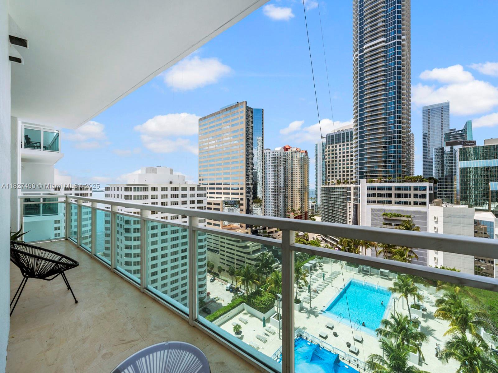 Stunning 2-bed, 2-bath unit in the heart of Brickell! This bright and modern residence features an open-concept layout, floor-to-ceiling windows, and a private balcony with city views. Enjoy a sleek kitchen with stainless steel appliances, spacious bedrooms, and updated bathrooms. Located in a luxury building with resort-style amenities including a pool, gym, and concierge.