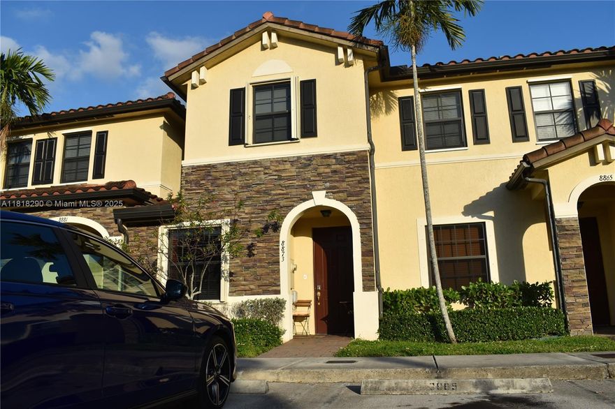 Beautiful and well-maintained 3-bedroom, 2-bath townhouse located in the highly desirable gated community of Aragon in Hialeah. This spacious two-story home features a bright open floor plan, a private fenced backyard with a covered patio, and assigned parking for two vehicles. Tile flooring throughout main living areas, updated kitchen, and natural light in every room. Enjoy access to community amenities including a pool, clubhouse, fitness center, and playground. Conveniently located near major highways, shopping, dining, and excellent schools. A must-see!