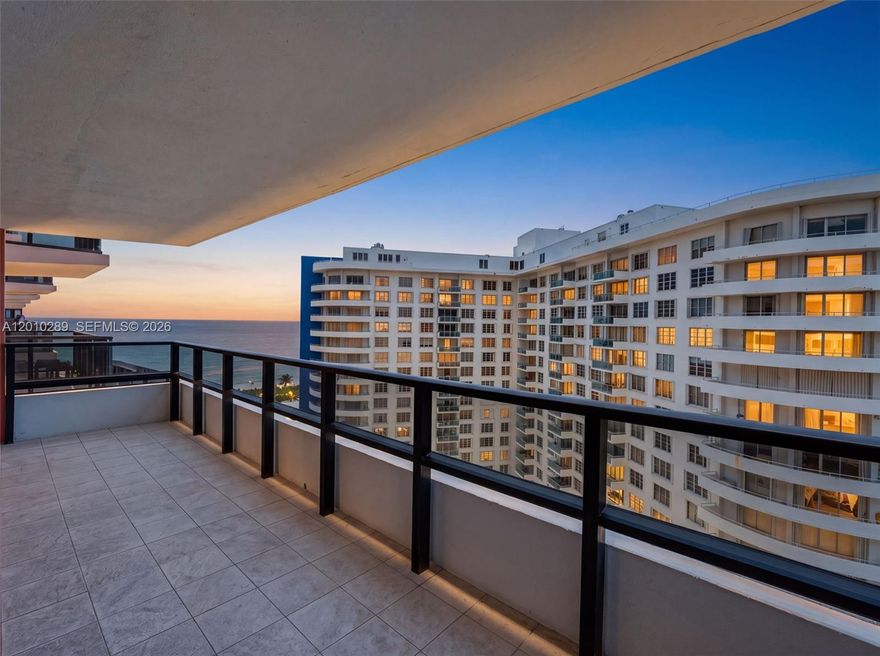 Live where every day feels like vacation at The Alexander, a premier condo-hotel on Miami Beach. This renovated 2 bed, 2 bath residence showcases sweeping dual exposures with glittering Bay and Ocean views—sunrise coffee and sunset cocktails from the same home. Inside, a spacious split floor plan pairs timeless, vintage-inspired finishes with funky, eclectic furnishings for a playful, turnkey vibe. Bright open living/dining, an updated kitchen, and two generous bedrooms provide comfort and privacy for owners and guests alike. The Alexander offers resort-style amenities: valet, 24-hour concierge, housekeeping, fitness center, spa, on-site restaurant, salon, café/bakery/wine shop, two pools, poolside tiki bar, and beach service. Ideal as a pied-à-terre, vacation retreat, or income-producing property within a condo-hotel setting. Moments to the best of Miami Beach, yet your own serene escape overlooking the water—day and night. All utilities are included in the maintenance fee.