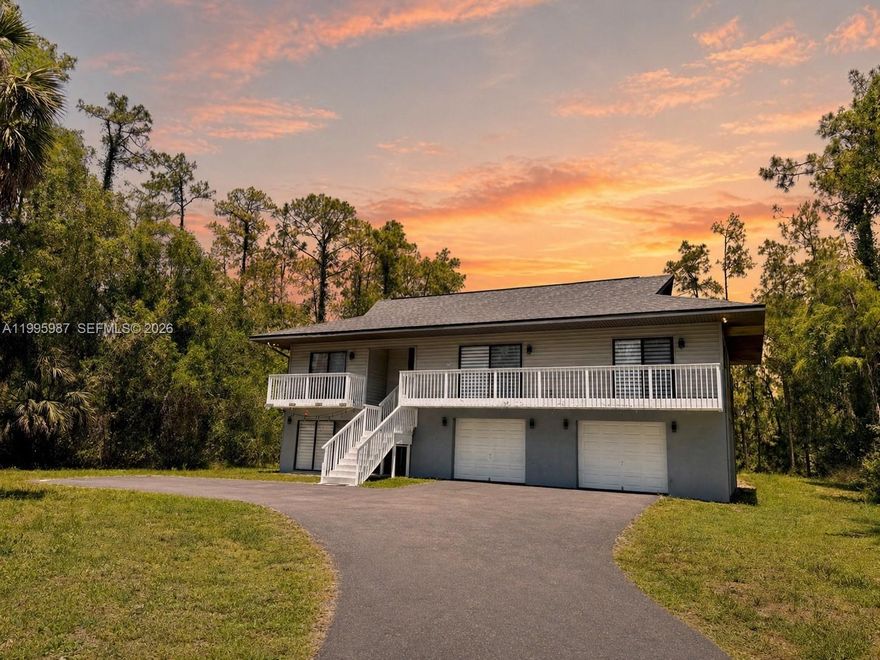 BRAND NEW ROOF installed April 2026 and interior remodeled November 2024. Ideal for investors or property owners seeking consistent monthly income. Situated on a private 2.34-acre wooded lot, this versatile 4-bedroom, 3-bathroom property offers a rare combination of privacy, functionality, and income potential.
The main residence features 3 bedrooms and 2 bathrooms on the upper level, designed to maximize the natural surroundings. Every room, including all bedrooms, has sliding glass doors leading to a balcony, providing direct access to peaceful wooded views and abundant natural light.
The lower level includes a separate 1-bedroom, 1-bathroom in-law suite with its own private space, currently leased through September 15, 2026, delivering immediate rental income with flexibility for future use.
A spacious 2-car garage offers additional value, featuring an enclosed area ideal for an office, gym, studio, or extra room. There is also extra space that can be enclosed for another room while maintaining room for vehicles and a workshop. These areas present further income opportunities.
The long private driveway allows ample parking, and the front of the property is fenced with mature clusias, enhancing privacy and curb appeal.
This property delivers space, flexibility, and multiple income streams in a quiet estate setting.