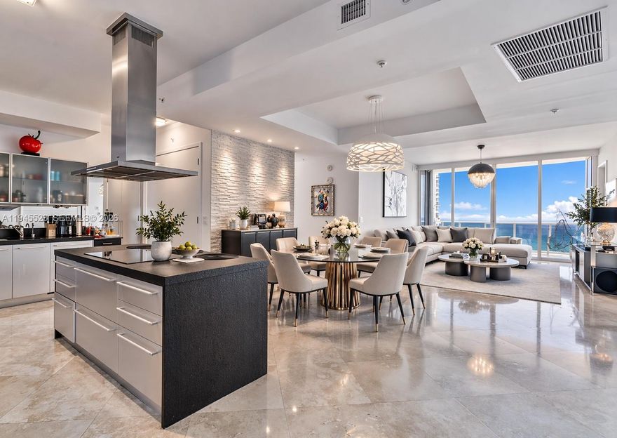 Direct oceanfront 3-bedroom, 3.5-bath residence at Trump Royale with unobstructed ocean views from every room—a rare and highly desirable line. Private elevator entry opens to a spacious layout featuring crema marfil marble floors, integrated LED lighting, and a sleek modern kitchen with quartz countertops.

This turnkey residence is offered fully furnished with Artefacto furniture, creating a clean, contemporary feel throughout. Additional highlights include a separate laundry room and 3 assigned parking spaces.

Enjoy full-service, resort-style living with:

- Private beach service & beachfront restaurant
- Oceanfront pool & spa
- State-of-the-art fitness center, yoga & spinning studios
- Steam/sauna, valet, security, and gated entry

Prime Sunny Isles location, minutes to Bal Harbour Shops, Aventura Mall, and major airports. Now offered at $2,089,000, one of the best-priced direct oceanfront 3-bedroom residences in the building.