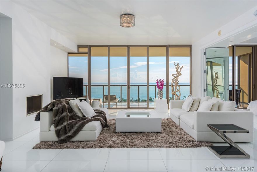 Be one of the privileged few to live in the St Regis - the most luxurious building in Bal Harbour.  This fully furnished flow-through unit, with expansive direct ocean views, has a spacious floorplan featuring three bedrooms and three and a half baths.  Located in the highly desirable south tower of the St Regis residences, the unit has three separate terraces making it perfect for entertaining and the ability to enjoy both the sunrise and sunset.  Subzero/wolf appliances and Italian cabinetry highlight the chef's kitchen with gas range.  St Regis is a five star oceanfront property located directly across from the famous Bal Harbour shops and offers a host of amenities including butler services, full service spa and gym, beach and pool service, and restaurants on site.