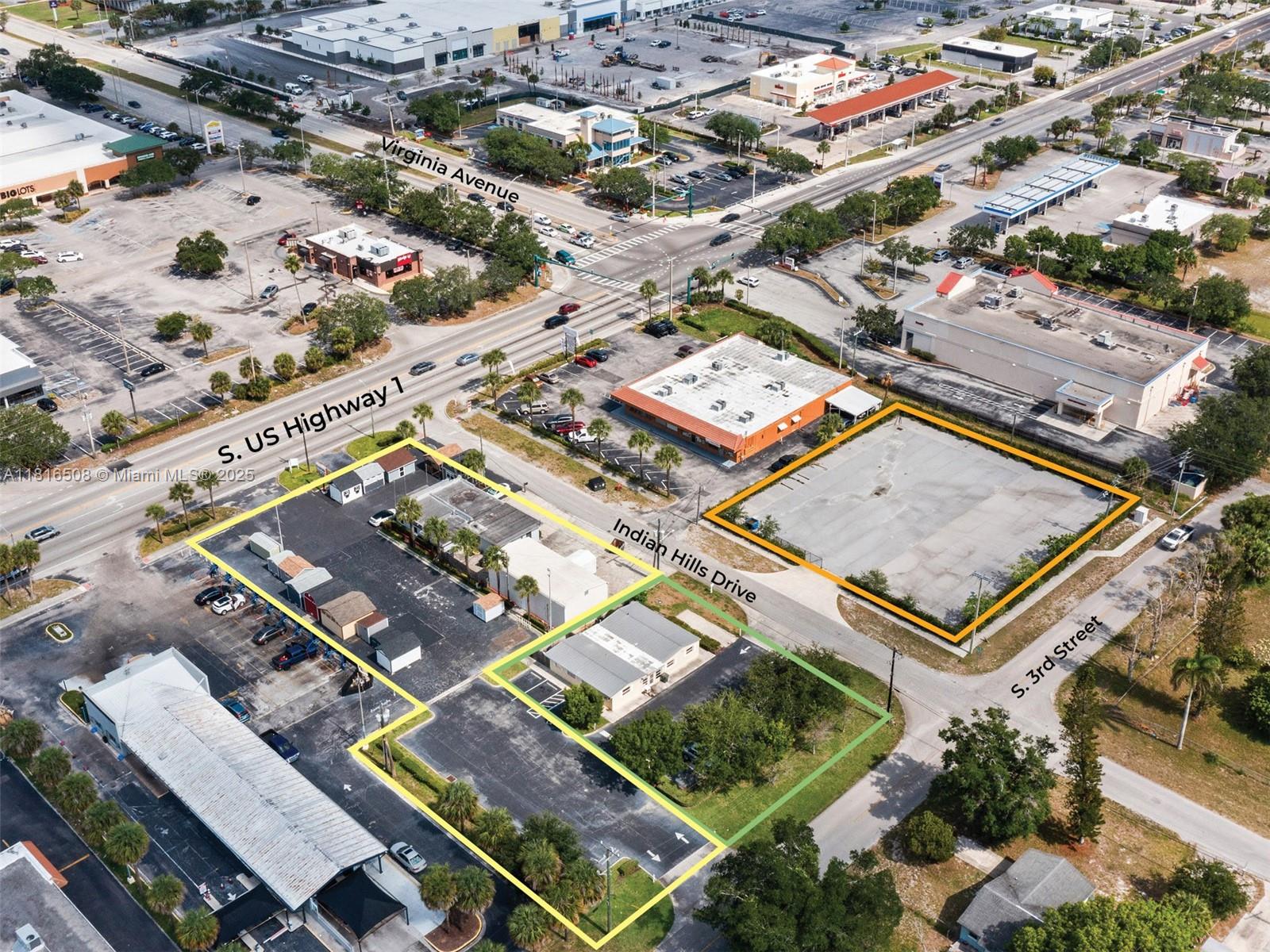 Mixed-use & multi-parcel commercial portfolio in the heart of Fort Pierce. The 3 individual properties (4 folios) provides a Buyer with an opportunity to own prime real estate along the bustling US 1 corridor in Fort Pierce. Future development potential, while enjoying the existing cash flow streams generated by a single-tenant NNN Lease with a national retail brand and a residential triplex building. The portfolio also includes a vacant developable lot located across the street which is composed of 23,320 SF (0.54 acres) and is zoned C3 – General Commercial. Plans exist for a future 4,000 SF industrial warehouse/storage building. To accommodate potential future development, the lot already features a full array of underground utilities and new sidewalks. Offering Memorandum attached.