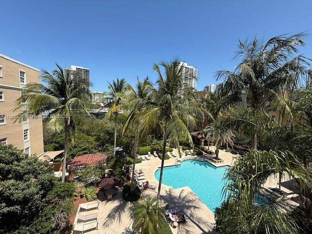 BEAUTIFUL POOL AND PARTIAL INTRACOASTAL VIEW FROM THIS UNIQUE 2 BEDROOM 2 BATHROOM CONDO IN DESIRABLE YACHT CLUB AT AVENTURA. STAINLESS STEEL APPLIANCES. WASHER AND DRYER INSIDE THE UNIT. PORCELAIN TILES AND LAMINATE FLOORING ALL THROUGHOUT. GRANITE KITCHEN COUNTERTOP AND VANITIES. STUNNING VIEW FROM ALL WINDOWS , VIEWS TO ENJOY!