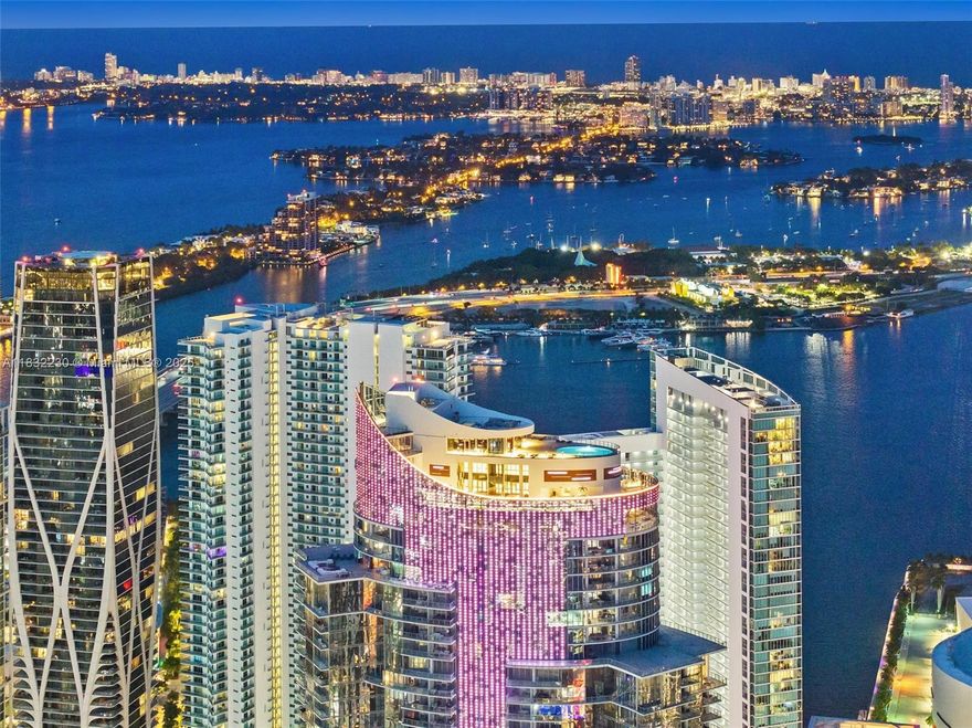 Envisioned by Lenny Kravitz for Kravitz Design, Paramount World Center's distinctive living experience delivers the epitome of refined cool, sophistication, pleasure & peace. The 58-story tower, designed by world-renowned Arquitectonica, offers spacious waterfront residences in richly landscaped environment near the eclectic enjoyments of Miami's Design District, Wynwood Arts District, Miami Beach & Downtown. Unit 2809 is a bright, contemporary 2BD/3BA residence with a den, high ceilings, wood-style tile floors, marble baths, a laundry, a large balcony & floor-to-ceiling windows with beautiful bay views. Rivaling any resort, the amenities incl. a spa, multiple pools incl. rooftop, a club room, gym, mezzanine lounge, teen room, library & more. Come live your best waterfront Miami life!