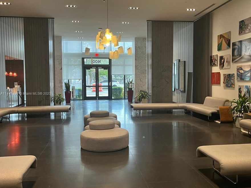 Beautiful, modern & spacious studio is located in the heart of the Arts & Entertainment District. Minutes away from Downtown Miami, Museum of Science, Adrienne Arsht Center, Bayside, MIA airport, South Beach. Close to malls, restaurants & nightclubs. This building has amazing amenities, a rooftop pool, & other two pools, a jacuzzi, a fitness center, racquetball court, yoga room, spa & sauna, theater room, business center. Children's playroom. Pool bar and 24/7 security, concierge. On site management. The unit is equipped with stainless steel appliances, tiled floors, washer & dryer. Impact sliding doors. Enjoy the amazing view to the bay and the ocean from the balcony. Maintenance includes water, internet and cable. Self & valet parking on site. Easy access to major highways.