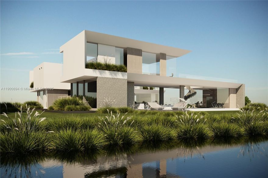 A rare opportunity to own the site of Yang House within the visionary enclave of New Eden Estates — a private two-residence sanctuary in Davie where design and nature unite in radiant harmony. Spanning approximately 1.815 acres of canal-front land, this exceptional parcel offers unmatched privacy and connection to nature. Conceived as an architectural statement of light and modern refinement, Yang House will feature over 10,000 sq.ft. of interiors and 25,000 sq.ft. of outdoor living with customizable finishes, framed by tropical landscapes designed by Jesus Pacheco. Just minutes from Miami and Fort Lauderdale, the sale of this property is subject to building The Yang House with the designated developer and builder, ensuring a seamless realization of this world-class architectural vision.