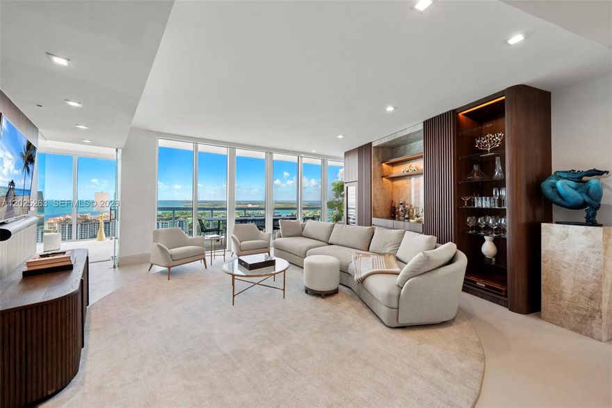 Luxury Penthouse at Murano at Portofino, ready to move in. It's beauty exceeds expectation with its unobstructed breathtaking ocean views and Miami Skyline. Located in one of the most desirable neighborhood of Miami beach "South of Fifth". Newly renovated Private beach club and restaurant for residents only. Private elevator, Sonos system, iPad & Apple TV in every bedroom/bathroom, 65” TV's, Lutron blinds with remote, fully equipped appliances, security camera. 5 Star amenities, gym, personal training available, sauna, steam room, Spa, tennis court, 2 pools, concierge and valet.