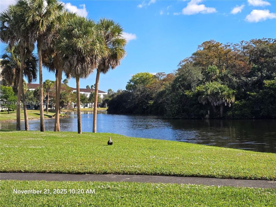 WASHER & DRYER in Unit! Beautiful 2/2 condo located on the 1st floor in the highly sought-after Township in Coconut Creek. This home features an open living/dining room concept, a split floor plan, and complete accordion shutters. Enjoy a breathtaking wide-angle lake view from your screened-in patio. The unit offers walk-in California closets, spacious bedrooms, and updates throughout. Private building with key-card entrance. The kitchen is updated with stainless steel appliances and plenty of closet space. Enjoy the serenity of Township living. Community amenities include a pool, tennis courts, theater, yoga classes, and more.