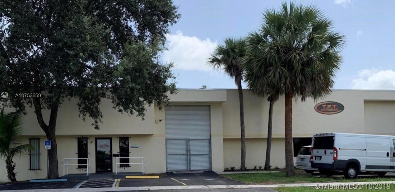 VERY DESIRED 4 BAY BUILDING, 11,157 SQ. FT. TOTAL. WAREHOUSE, WITH OFFICE, GREAT LOCATION, NEW ROOF, NEW AC UNITS, ACCES WITHIN MINUTES TO MAJOR HIGHWAYS, AIRPORT AND SEAPORT. GREAT LOCATION IN UP AND COMING DANIA BEACH