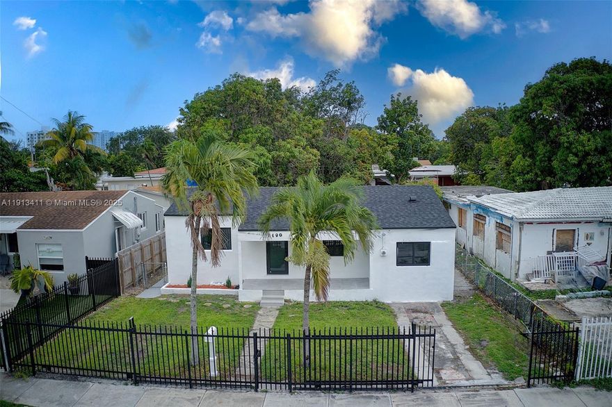 Step into this completely renovated 4 bed 2 bath House. Located in an excellent and convenient area has quick access to major highway, Wynwood,Brickell,and the famous Miami Beach. This beautiful property offers front and rear entrances that is perfect for outdoor enjoyment including beautiful and flourishing mango and avocado tress.