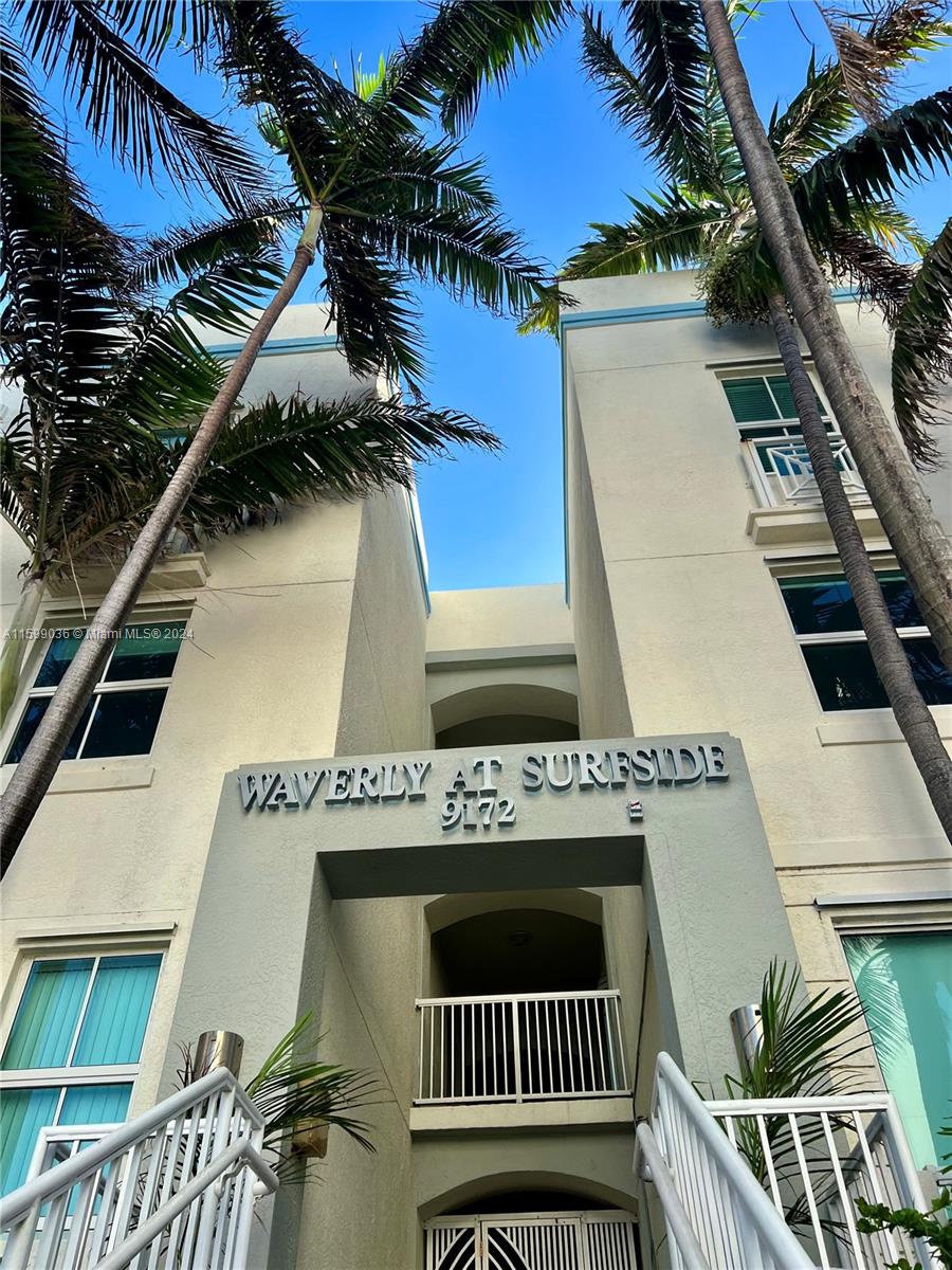 ENJOY THE SURFSIDE LIFESTYLE WHILE LIVING ACROSS THE STRET FROM THE OCEAN, AMENITIES INCLUDED ARE TWO POOLS, ONE WITH EXPANSIVE OCEAN VIEWS AND DIRECT BEACH ACCESS WHILE WATCHING THE SUNRISE AND SUNSETS, FULLY EQUIPPED GYM AND 1 ASSIGNED COVERED PARKING. THE UNIT IS ON THE TOP FLOOR AND HAS VIEWS TO DOWNTOWN MIAMI AS WELL AS THE SECOND POOL. INSIDE THE SPLIT BEDROOM FLOOR PLAN ALLOWS FOR SEPARATION OF SPACE AND PRIVACY. THE BEAUTIFUL WOOD FLOORS AND STAINLESS STEEL APPLIANCES IN THE KITCHEN AS WELL AS COUNTER IN THE KITCHEN FACING THE DINNING/LIVING AREAS ALLOW FOR ADDITIONAL ENTERTAINMENT SPACE. LIVE THE SURFSIDE BEACH LIFESTYLE BEFORE IT IS RENTED.
