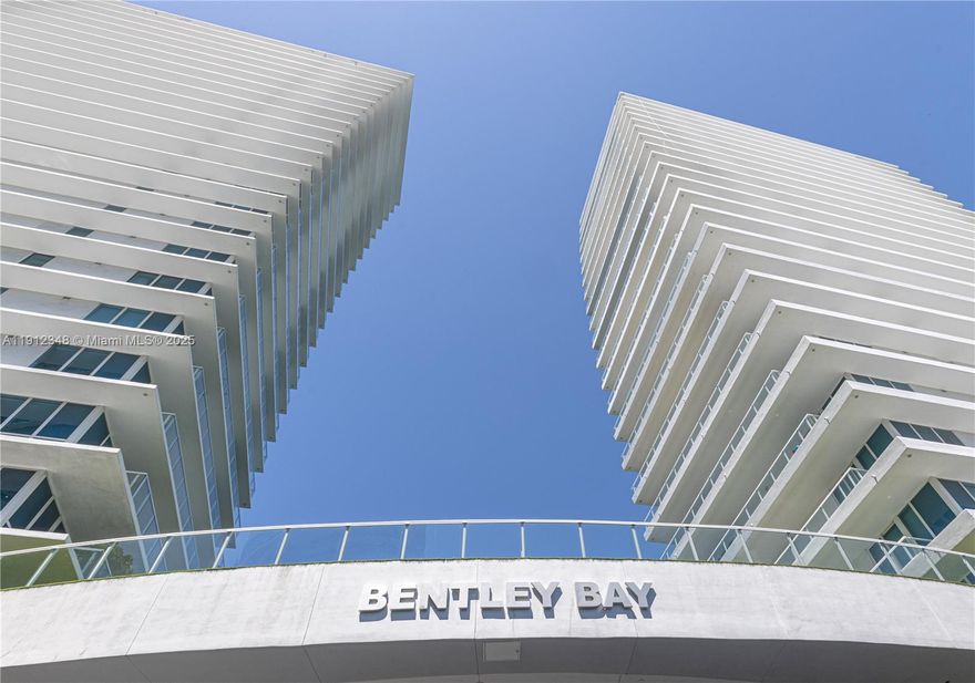 Fully upgraded and furnished condos at the luxurious Bentley Bay South Tower. Unit offers so much more than the outstanding views that come from being directly on Biscayne Bay. It has floors to ceiling windows throughout, so whether you’re cooking in the kitchen, or entertaining in the living room, you can enjoy the beautiful water views from any angle. As you step outside on the spacious balcony, you can soak up some sun and watch as boats pass by on the bay. Bentley Bay is close to grocery stores, dining, and the South Beach neighborhoods. There is a beautiful pool, gym with updated equipment, front desk attendants, and valet services.