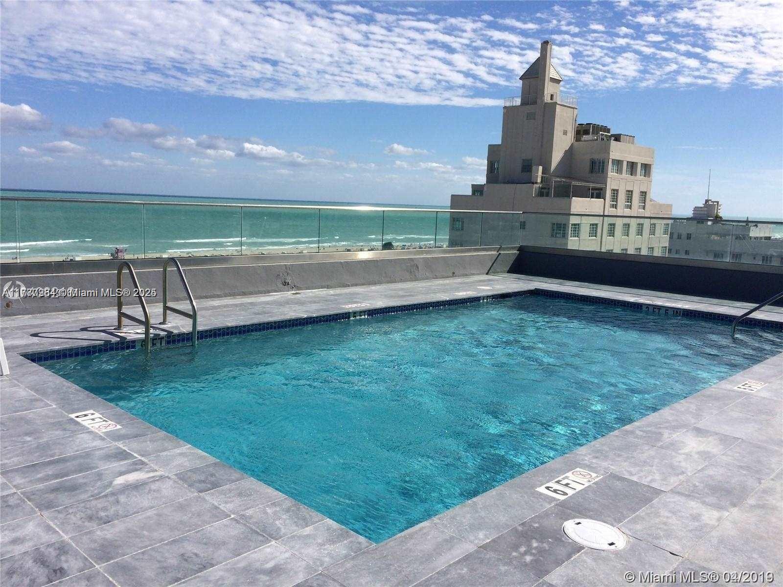 Rental Property at 1255 Collins Ave 507, Miami Beach, Miami-Dade County, Florida - Bedrooms: 1 
Bathrooms: 1  - $2,750 MO.
