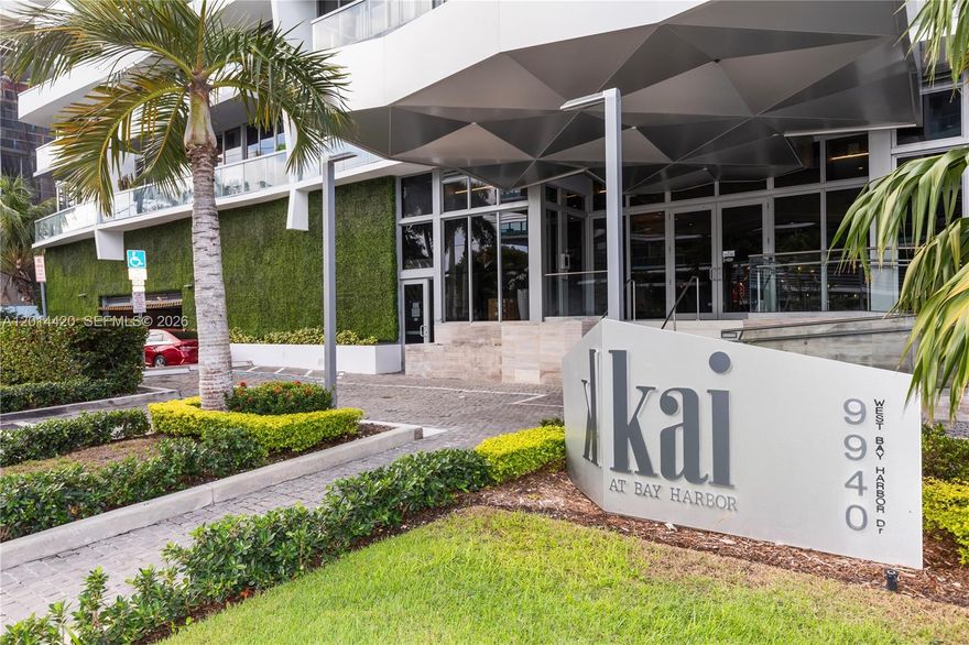 Stunning 7th-Floor Residence at KAI at Bay Harbor — 2 Bed + Den | 3 Bath
Welcome to Unit 7B-S at KAI, one of Bay Harbor Islands' most coveted boutique addresses. Perched on the top floor of this architecturally distinguished 7-story building designed by Arquitectonica, this spacious 2-bedroom + den, 3-bathroom residence of 1,335 sq ft offers an elevated living experience.
The versatile den is ideal as a home office, media room, or third sleeping area. Enjoy floor-to-ceiling impact glass windows with natural eastern light, European cabinetry, quartz countertops, and Bosch premium stainless steel appliances. In-unit washer/dryer included.
Residents enjoy a rooftop infinity-edge pool, spa, BBQ grills, firepit, 24-hour concierge, state-of-the-art fitness center, modern social room, and private marina. Two assigned parking spaces and storage included.
Steps from Bal Harbour Shops, beaches, top restaurants, and A+ Ruth K. Broad K-8 Center. Easy access to Aventura, Sunny Isles, and Miami Beach.
Easy to show. Priced at $949,000. Unfurnished and move-in ready.