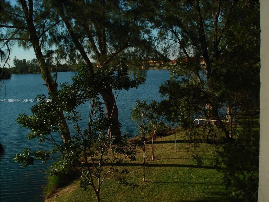 Very nice apartment in front of the lake. Great view. 3 bedroom and 2 bathrooms in a nice and very friendly community. Washer & dryer inside the unit. Playground for kids, swimming pool, green areas with barbecue facilities. Open views to the lake. Very close to the heart of Hialeah, schools, Westland Shopping Mall, Palmetto Expressway and supermarkets. Ready on March 14th 2026. ONe Parking space assigned but a possibility of a second one.