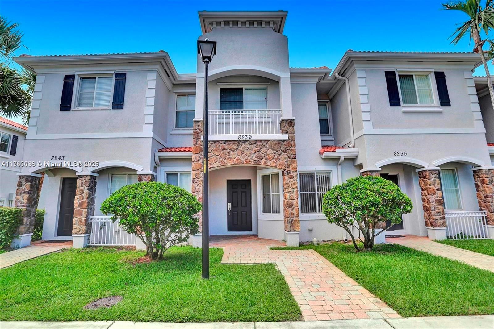 Rental Property at 8239 Sw 27th St 102, Miramar, Broward County, Florida - Bedrooms: 3 
Bathrooms: 3  - $2,750 MO.