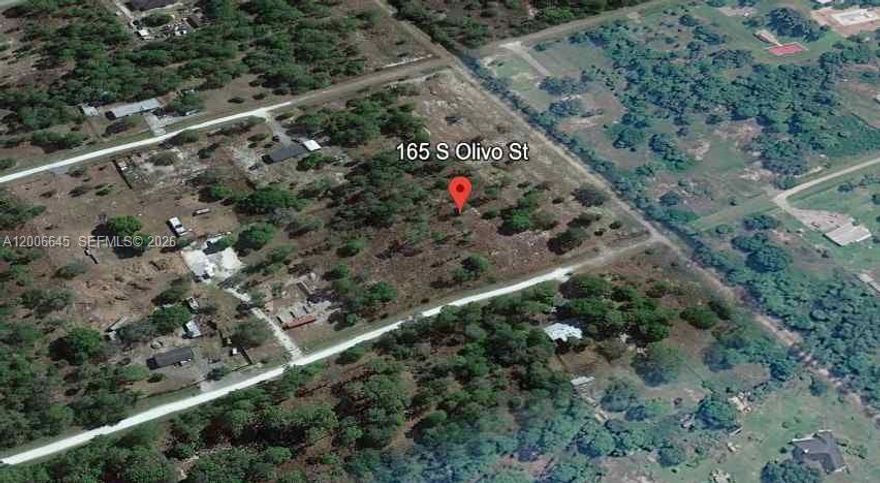 Exceptional opportunity in Montura Ranch: this expansive, cleared 2.50-acre lot, rarely available in the area, is located on one of the community’s main roads. Offering greater flexibility for design, driveway placement, and optimal use of space.
This is a beautiful, tree-filled property situated on high ground. The land is high, dry, and naturally stable—ideal for starting your project without delays or setbacks. Ready for a manufactured home or the development of a future residence, this lot combines exceptional size, prime location, natural surroundings, and a growing community, making it an excellent opportunity for living or investing. Two adjacent lots are being sold together: 165 S Olivo Street and 155 S Olivo Street in Clewiston, Florida 33920. Each lot is 1.25 acres, offering a combined total of 2.50 acres. This is a great opportunity to own a larger piece of land in one transaction.
