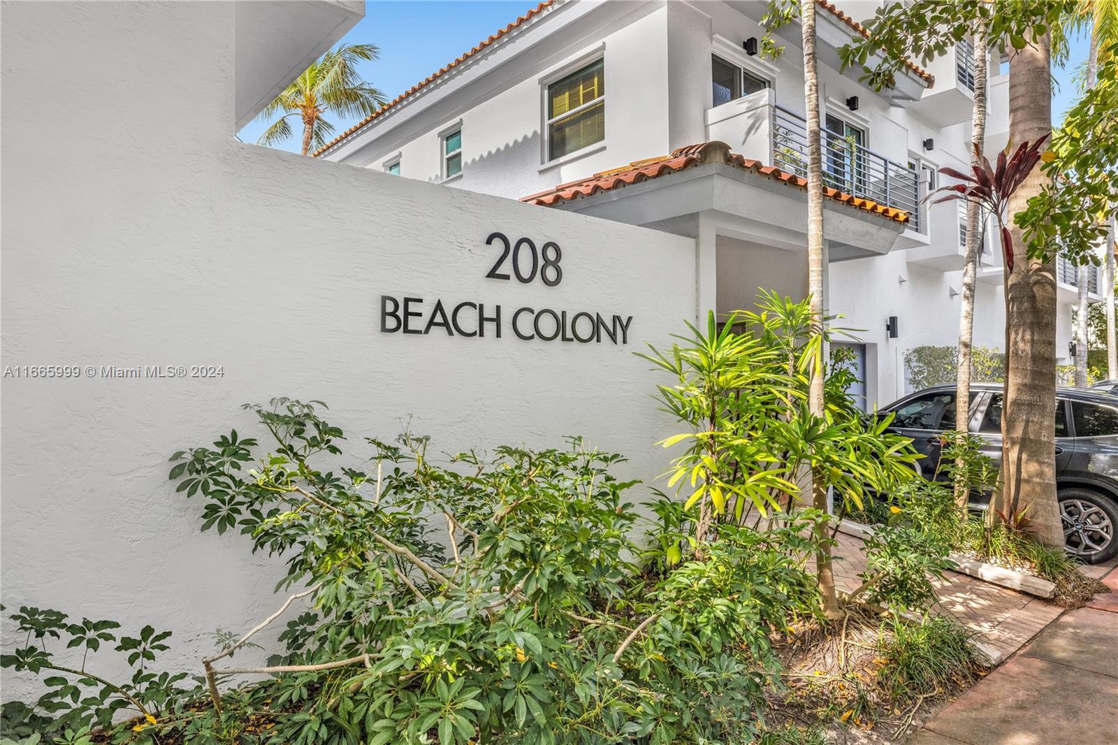 Welcome to Beach Colony, an intimate collection of 16 boutique residences in South of Fifth's most coveted enclave. This modern 3-level townhome offers 3 bedrooms/3 baths plus a den, embodying sophisticated Miami Beach living. The open concept interior showcases a gourmet kitchen w/sleek stainless appliances and marble countertops, flowing seamlessly into elegant living spaces. 3 private balconies and a front patio create perfect indoor-outdoor sanctuaries, while your private driveway & garage add invaluable convenience. The upper-level master suite provides a luxurious retreat with ensuite bath. Steps from South Pointe Park, pristine beaches, and iconic Joe's Stone Crab, this rare South of Fifth gem puts Miami's finest lifestyle at your fingertips. Move in ready.