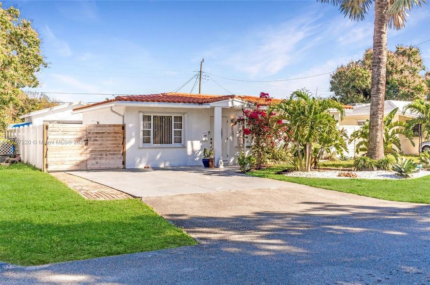 Welcome to the ultimate retreat in East Oakland Park! This stunning remodeled gem is nestled in a desirable community, just minutes from the airport, Las Olas and Ft. Lauderdale beach. As you step inside, you'll be greeted by sleek quartz countertops, stainless steel appliances, and recessed lighting that will make you feel like you're living in a luxury resort! The pièce de résistance? A convertible 1/1 in-law quarters! But wait, there's more! This property boasts: 2-car detached garage, private patio area with wood deck, bistro lights for al fresco dining, accordion shutters for added security & space on the side for your boat. Don't miss out on this incredible opportunity to own a piece of paradise! Schedule a showing today and make this house your dream home!