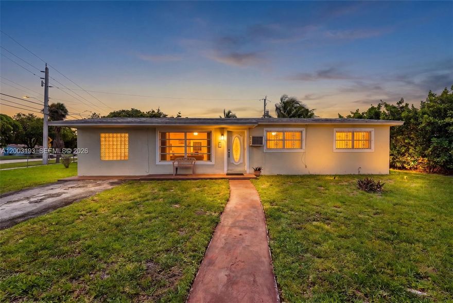 Make this Miami Gardens property your own. This 3-bedroom, 1.5-bath home sits on an oversized 9,159 sq. ft. corner lot and offers a spacious layout with a formal living room, dining area, and separate family room. The fully fenced yard provides plenty of outdoor space with room to enjoy, expand, or personalize. Roof replaced in 2020. Conveniently located just blocks from Hard Rock Stadium and near major highways, parks, shopping, dining, and schools. No HOA!