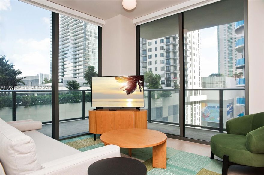 Modern luxury meets investment flexibility in this fully furnished 2Br/2Ba residence at The Crosby Miami Worldcenter. Thoughtfully designed with a bright open layout and floor-to-ceiling glass, the unit is filled with natural light and offers a private balcony with dynamic city views. Contemporary interiors feature sleek European-style cabinetry, quartz countertops, a full suite of Bosch appliances, porcelain flooring throughout, custom-built closets, and an in-unit washer and dryer. Smart-home technology, keyless entry, and designer furnishings make this a true turnkey opportunity. The Crosby is one of Downtown Miami’s most sought-after new developments, offering no rental restrictions, making this property ideal for short-term rentals, seasonal use, or full-time living. Residents and guests enjoy over 20,000 square feet of resort-style amenities, including a rooftop pool with cabanas, fitness center, spa with sauna and cold plunge, private restaurant and bar, coworking lounges, game room, screening room, and 24/7 concierge, valet, and security. Located in the heart of Miami Worldcenter, just steps from Brightline Station, Kaseya Center, Bayside, museums, dining, and nightlife, this residence delivers the ultimate blend of lifestyle, location, and income potential in one of Miami’s fastest-growing neighborhoods. Schedule a private showing today!