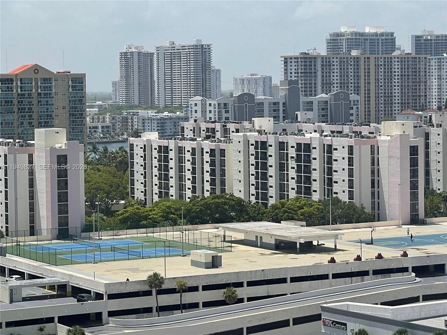 Sunny Isles Beach, best schools, walking distance to the beach, shopping and restaurants. 2 full bedrooms, 2 full baths, 1031sqft. Community with resort style amenities: tennis courts, basketball, jogging track, playground, beautiful pool area with jacuzzi, BBQ area, exercise room and more! Water, cable and internet included in maintanance.  Extra storage. 24 h our security. Parking garage. Storage area. Easy access to ocean, shopping, parks, transportation, etc. Great A+ schools in the area! Can be rented the first year-investors dream.