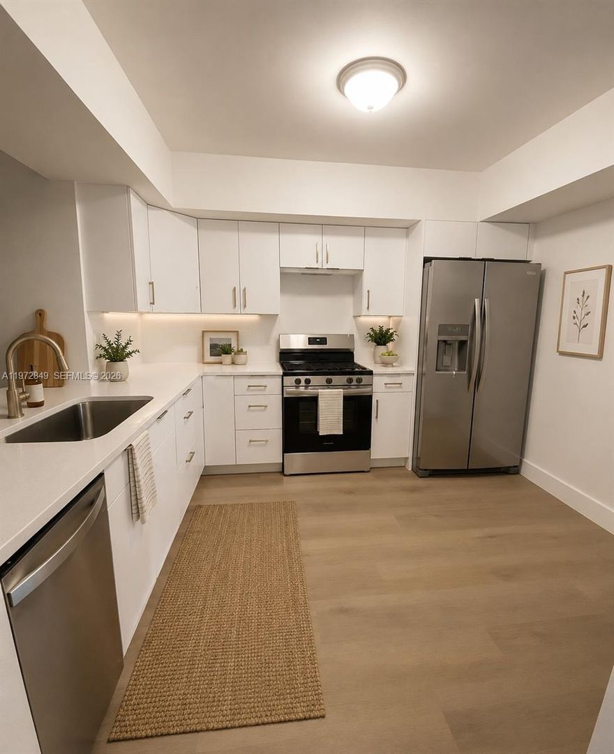 Spectacular renovated 2/2 condo ready to move-in, both bedrooms are spacious, including a comfortable walk-in closet, The A/C unit and water heater are almost new, offering efficiency and peace of mind, 12 minutes from the beach.
Just bring your suitcases and start enjoying this beautiful, maintained home with excellent taste and style throughout.
Best location, close to everything- shopping, dining, and close to the beach.
