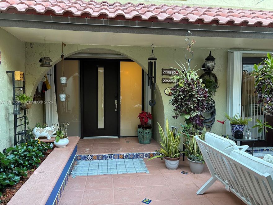 Stunning Remodeled Townhouse in the Heart of Doral! Located within a beautifully maintained golf course Costa Del Sol, this completely remodeled 3-bed, 3-bath townhouse offers elegant living. The open-concept kitchen features a waterfall quartz countertop, while the spacious living, dining, and rooms provide a perfect layout Large screened patio with stunning golf course, a charming front porch, and beautifully decorated interiors with a vintage style, wood flooring, and hurricane-impact sliding doors. Each bedroom is generously sized with ample closets. Prime location, Close to Miami International Airport. THE HOA INCLUDES WATER, GARBAGE, CABLE TV, INTERNET, ROOF REPAIR, EXTERNAL STRUCTURE AND FUMIGATION.