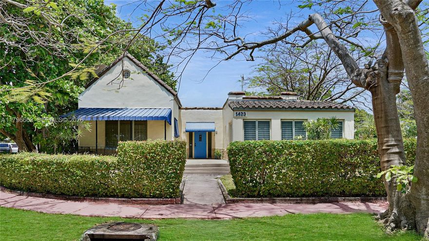 NEW PRICE! Located in Normandy Isle, Miami Beach. This charming 1926 home sits on a double-sized corner lot. The main house features 3 bedrooms, 2 bathrooms, beautiful cathedral ceilings, and classic details throughout. There’s also a separate 1 bedroom, 1 bath unit and a studio unit, both at the rear of the property and with their own address. Just a short walk to shops, restaurants, parks, the beach, top-rated schools, and places of worship.