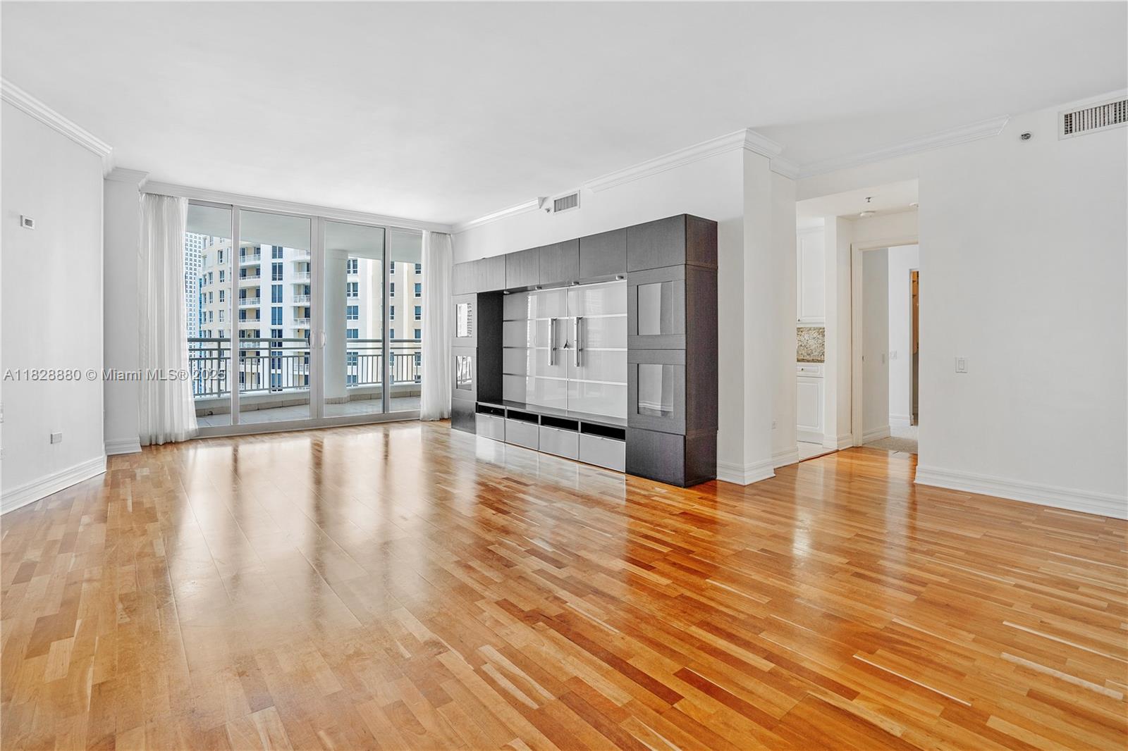 Rare must see high floor 2/2/1 unit for rent at Two Tequesta, a hidden gem on an Island Oasis called Brickell Key. Newer carpet in bedrooms, newer Stainless Steel fridge/dishwasher, granite countertops and breakfast area in kitchen, laundry room, large master bedroom w/ bay window, walk-in closet, & access to a giant balcony, great living space, & additional STORAGE LOCKER with AC for bikes, luggage. Entertainment center has been removed. It has two conference rooms, a playroom, a resort style bayside pool, tennis court, bayside BBQ area, waterfront two story GYM with cardio, bike, cross-fit, aerobics, basketball, racquetball, pilates, massage, & locker rooms. The complex also has a waterfront community room and direct access to a mile long linear park and is walking distance to Brickell.