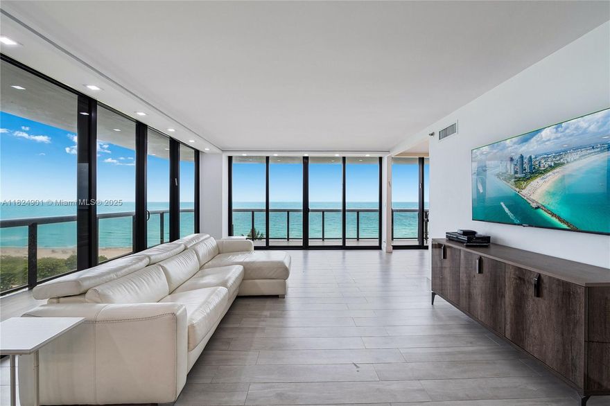 Live the beachfront lifestyle in this spacious 2-bed, 2.5-bath condo on iconic Collins Ave in Surfside. With 1,560 sq ft of direct ocean views light-filled interiors, oceanfront access, and Surfside Center steps away. This residence blends space, comfort, and prime location. Enjoy generous living areas, a well-appointed kitchen, and two en-suite bedrooms. Steps from the sand and minutes to Bal Harbour Shops, fine dining, and Surfside’s walkable charm—this is coastal living at its best.