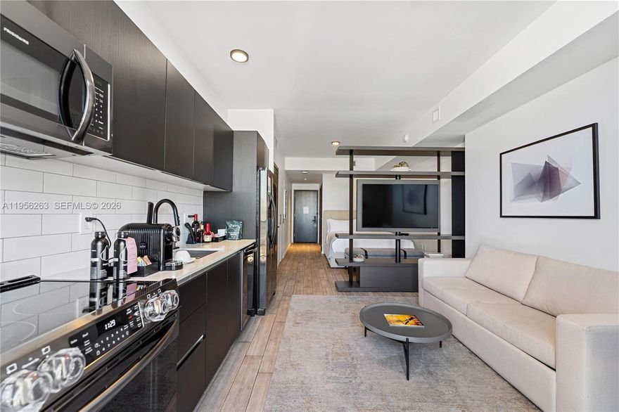 Experience elevated luxury living in the heart of Downtown Miami. Offered fully furnished and move-in ready, this residence boasts stunning, unobstructed views of Biscayne Bay and the Miami skyline. The Elser uniquely allows flexible short-term rentals (daily) as well as annual leases, creating an exceptional opportunity. Interior features include sleek modern finishes, a fully equipped kitchen, king-size bed plus sofa sleeper, in-unit washer/dryer, and smart home technology. Ideally located just steps from the Port of Miami, Kaseya Center, Miami Worldcenter, and Brightline. Enjoy resort-style amenities such as the signature rooftop pool deck, two-story fitness center, and co-working lounge. HOA fees include Wi-Fi and cable.